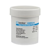 Kester 7010020310 Solder Paste, HM531, Sn62Pb36Ag02, Water Soluble, Type 3, 90%, 500 Gram Jar