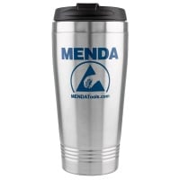 Menda 35893 ESD 16oz Stainless Steel Drinking Cup with Screw-On Lid