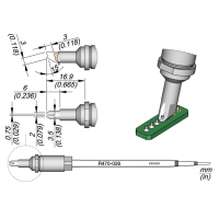 JBC Tools R470-026 Soldering Cartridge Pin Auto Process Heavy Duty 0.75 mm
