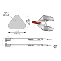 JBC Tools W440025 Flat Blade Cartridge for WS440-