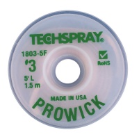Techspray 1803-5F Pro Wick Desoldering Braid Green 5 ft