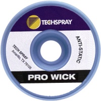 Techspray 1808-100F Pro Wick Desoldering Braid White 100 ft