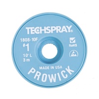 Techspray 1808-10F Pro Wick Desoldering Braid White 10 ft