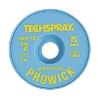 Techspray 1809-10F Pro Wick Desoldering Braid Yellow 10 ft