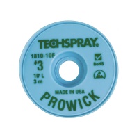 Techspray 1810-10F Pro Wick Desoldering Braid Green 10 ft