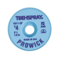 Techspray 1811-5F Pro Wick Desoldering Braid Blue 5 ft