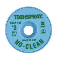 Techspray 1822-10F No-Clean Desoldering Braid Green 10 ft