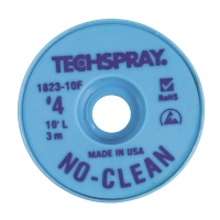 Techspray 1823-10F No-Clean Desoldering Braid Blue 10 ft