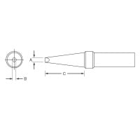 Weller ETAA ET Single Flat Tip for PES51 Soldering Pencil
