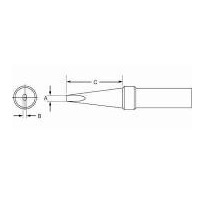 Weller PTB6 .093 in. x .62 in. x 600 degrees Screwdriver Tip