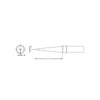 Weller PTS7 .015 in. x 1.0 in. x 700 degrees Long Conical Tip