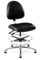 Bevco 9551ME1 Integra ECR ESD Cleanroom Class 10 Vinyl Chair Medium Back with Specifications