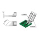 JBC Tools C120-007 Soldering Tip PA Tweezer 3.5 mm Right Angled