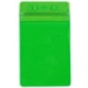Menda 35031 Badge Holder- Green- Zipper- Vertical Format- 3 X 5 Od