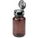 MENDA 35743 - 4oz Impact Resistant Amber Glass Liquid Dispenser With Take-Along Locking Pump and PFA Stem